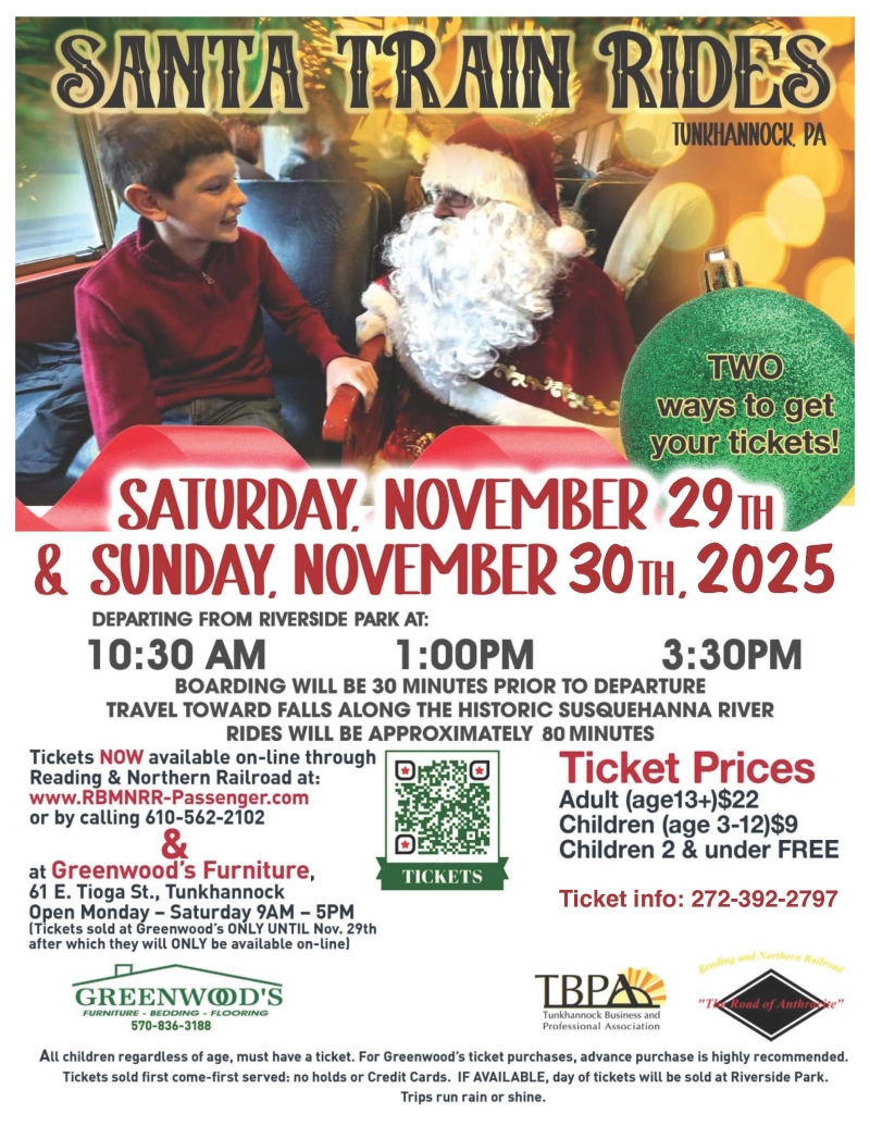 Santa Train Ride Posters2025